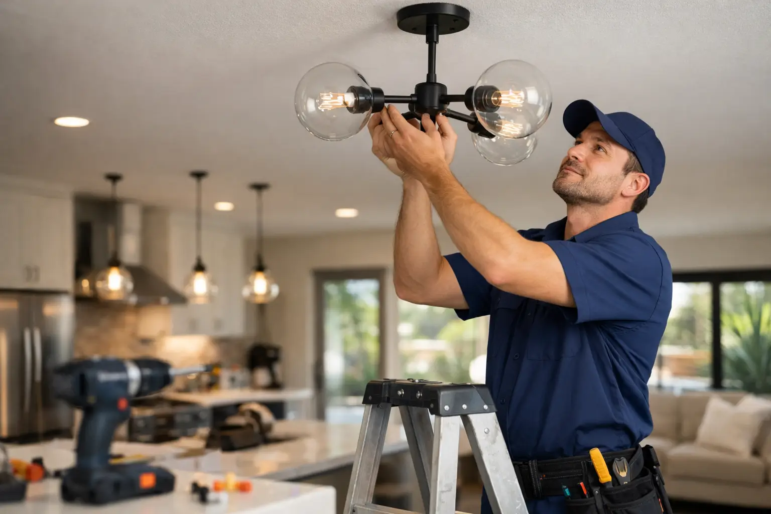 Can a Handyman Install Light Fixtures Safely?