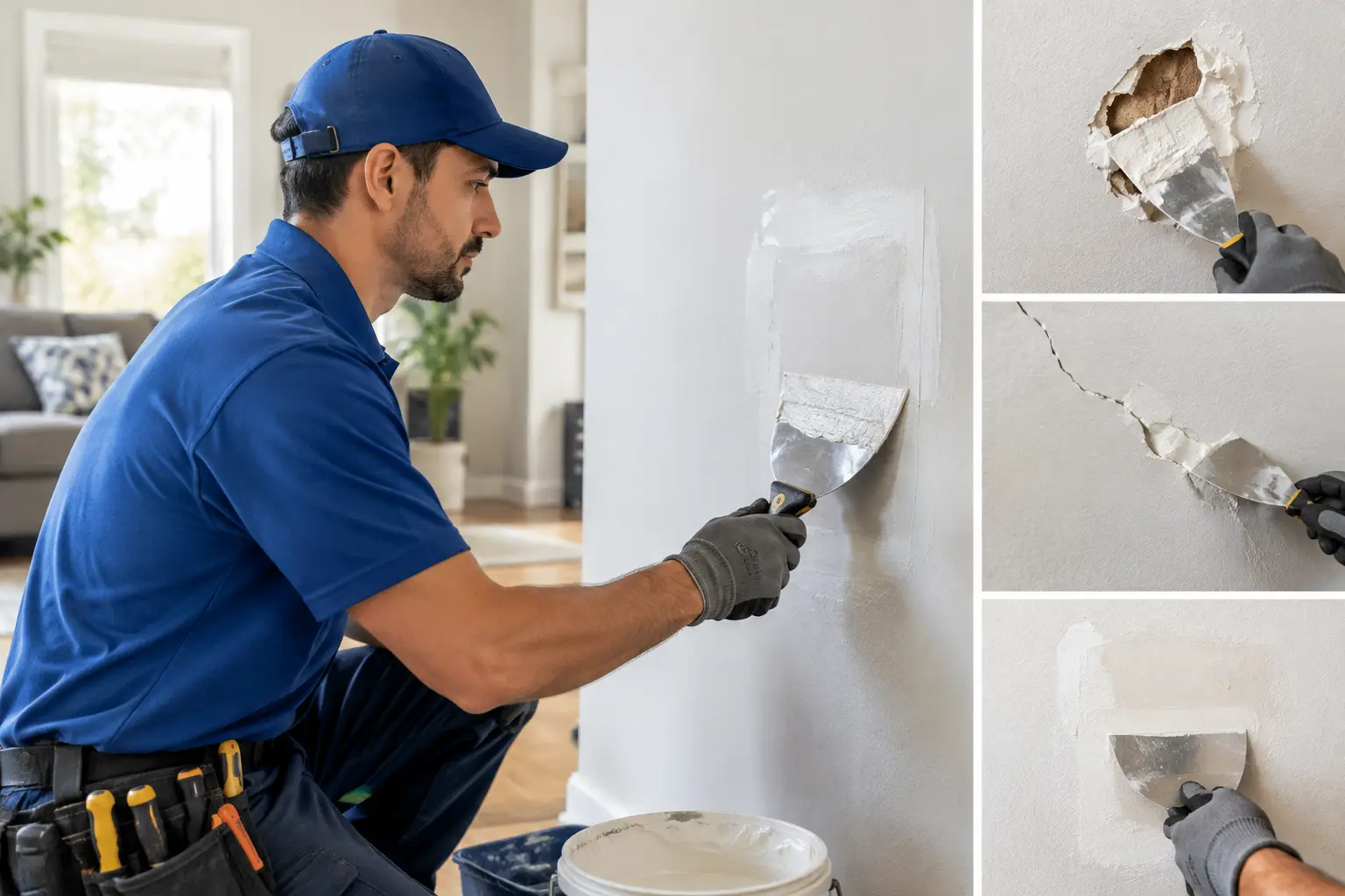 Drywall Patch Repair Examples for Common Wall Damage